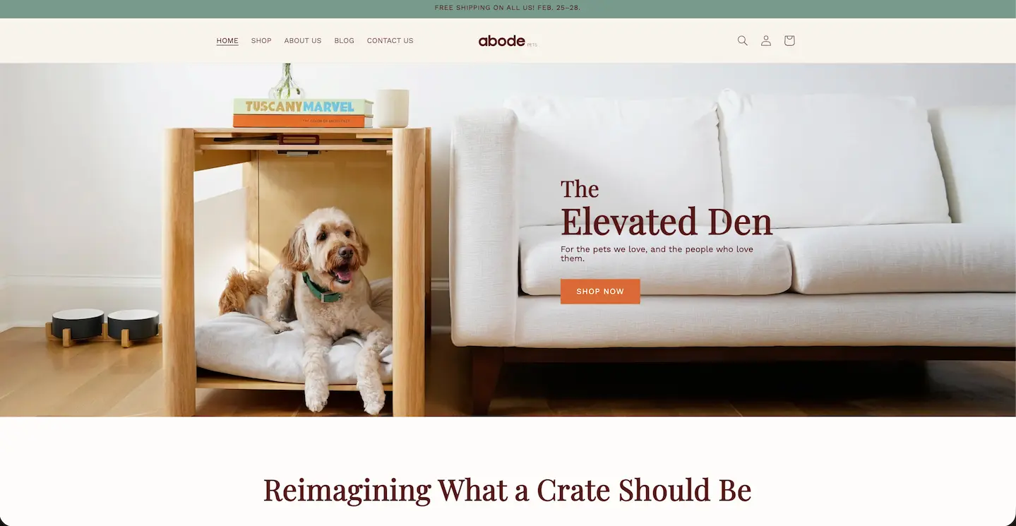 Abode Pets — captura del proyecto