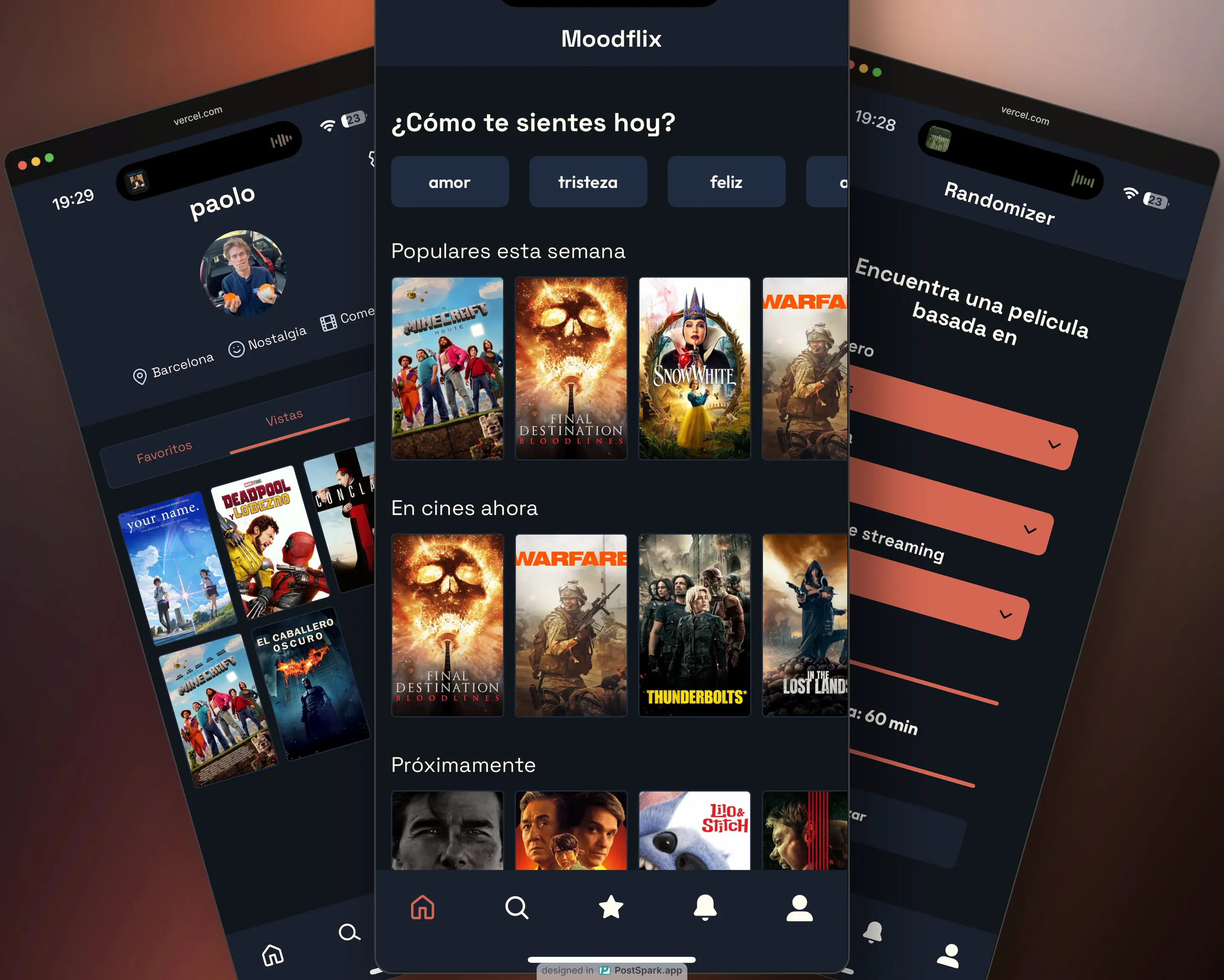 Moodflix — captura del proyecto