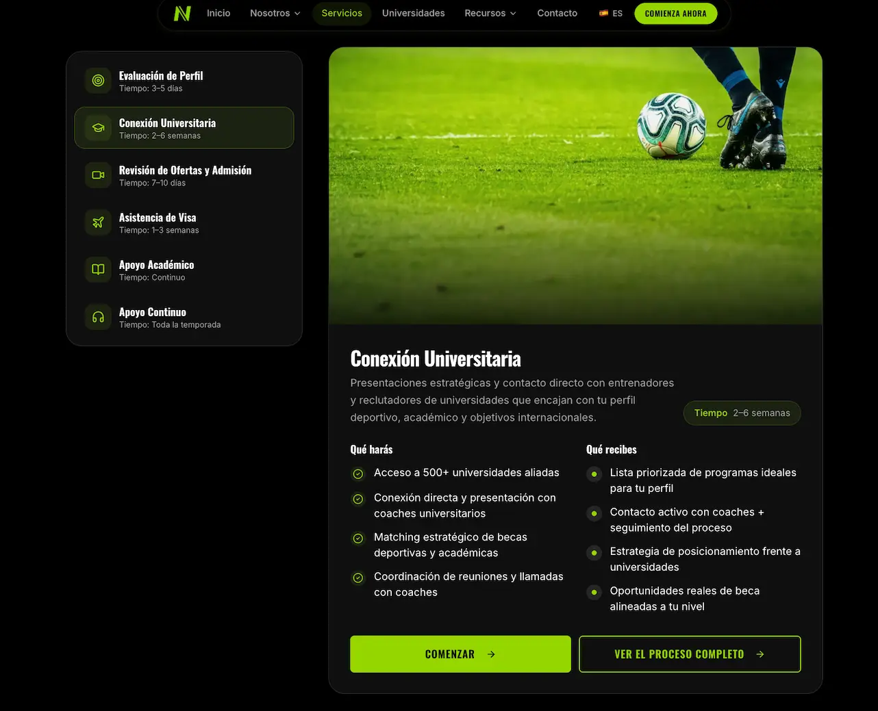 New Vision Sports — captura 6